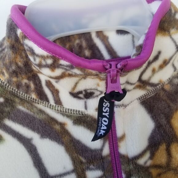 MOSSY OAK Fleece Half ZIP UP JACKET. SIZE S, 4-6 - Picture 8 of 14